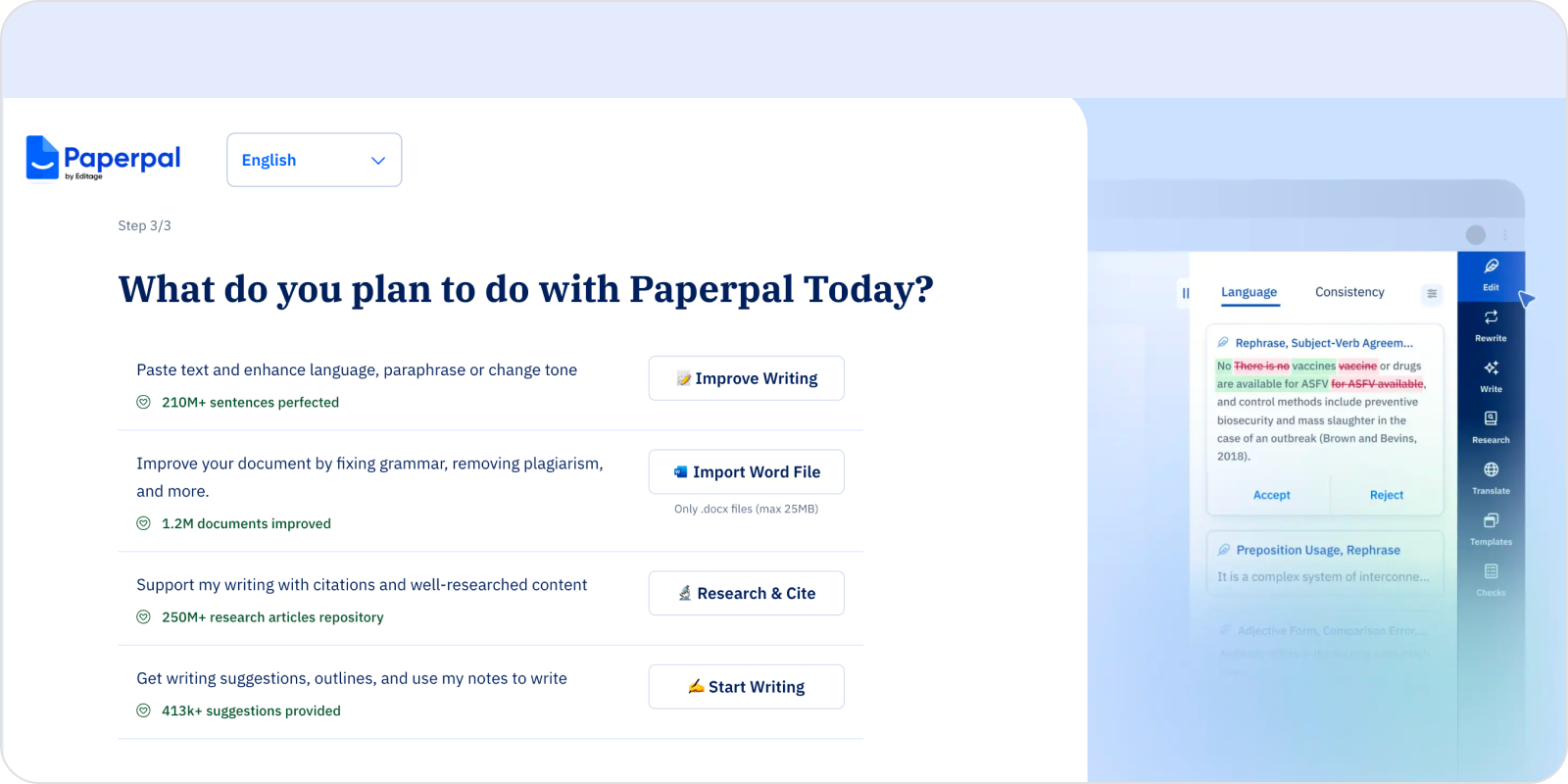 Intent-based entry points — 4 onboarding paths